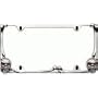 Skull and Crossbones License Plate Frame (Chrome Metal)