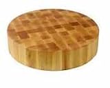 John Boos Maple Non-Reversible Chopping Block, 24 dia. x 4