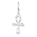 Sterling Silver Egyptian Cross Earrings
