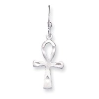 Sterling Silver Egyptian Cross Earrings