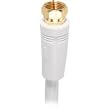 25' Coaxial Cable With Rg6 Connectors - White
