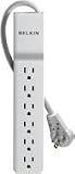 Belkin 6-Outlet Home/Office Surge Protector with Rotating Plug and 8 Cord