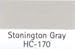 BENJAMIN MOORE PAINT COLOR SAMPLE Stonington Gray HC-170 SIZE:2 OZ.