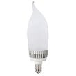 TCP LDCF3WH27KF - Dimmable 3 Watt Flame Shape LED Light Bulb, Candelabra Base