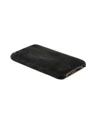 Black iPhone 3G / 3GS Clip On Case - Genuine Shark Skin Leather