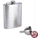 Eight Ounce Stainless Steel Flask with Funnel