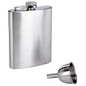 SE 8 oz. Stainless Steel Hip Flask and Funnel