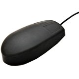 Man & Machine Mighty Mouse - Mouse - optical - 2 button(s) - wired - USB - cool gray