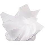 Basic Solid White Bulk Tissue Paper 15" x 20" - 100 Sheets