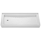 DreamLine SHTR-1130601-00 Amazon Left Hand Drain Shower Tray, White