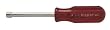 Xcelite 8 1/4" x 3" Fixed Handle Nutdriver, Red Handle, Drilled Shaft