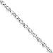 Sterling Silver 3mm Fancy Rolo Chain Necklace - 30 Inch - Lobster Claw
