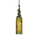 Meyda Tiffany Wine Bottle Mini Pendant - Green Black
