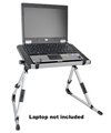 CellularFactory: Laptop Caddy Portable Adjustable Folding Computer Desk w/200mm Blue LED Fan (Black) for Protectors computer components