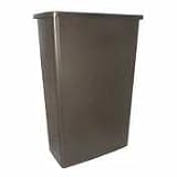 SLIM JIM Waste Container, 23-Gallon, 20w x 11d x 30h, Brown