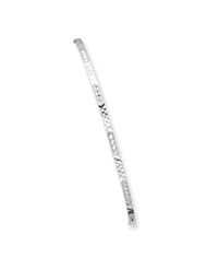 Sterling Silver 2.25mm Fancy Diamond-cut Slip-On Bangle Bracelet QB226"