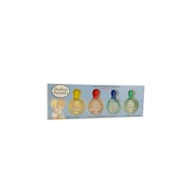 Precious Moments Miniatures Cologne by Air Val International for Men - 4 Pc Gift Set 4 bottles of Alchohol-Free Cologne (0.25oz each)