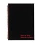 Black n' Red Twinwire Notebook, Perf Top, Ruled, 8.25 x 11.75 Inches, White, 70 Sheets (B79019)