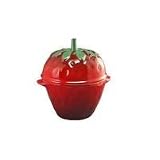  : Le Creuset Stoneware Petite Strawberry Casserole, Red