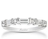 Platinum Baguette and Round Diamond Wedding Band (.55 ct. tw.)