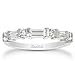 Platinum Baguette and Round Diamond Wedding Band (.55 ct. tw.)