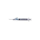 3 mL BD SafetyGlide Syringe with 23 G x 1 in. Shielding Intramuscular Injection Needle, Regular Bevel, Regular Wall. Detachable Needle - Box of 50