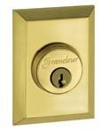Grandeur FAVFAV-DBDC-PB Fifth Avenue Polished Brass Keyed Entry Deadbo