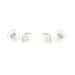 2 pair, Size Small CLEAR - High density (thicker) silicone, replacement ear cushions for ear-canal fitting earphones earbuds