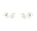 2 pair, Size Small CLEAR - High density (thicker) silicone, replacement ear cushions ...