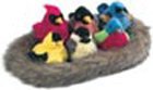 Buy 6 Plush Toy Birds with Nest by Thayer Birding Software now!