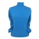 Pull Femme en Cachemire Pur, Col Polo.