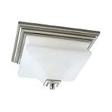 Progress Lighting Bratenahl - 2-Light Flush Mount with Etched White Opal Glass - P3364