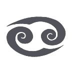 Cancer Zodiac Sign Temporary Tattoo 2x2