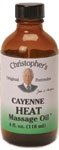 Cayenne Heat Massage Oil 4oz from Christopher's Original Formulas
