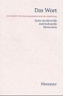 Produkt-Bild: Das Wort - Seine strukturelle und kulturelle Dimension: Festschrift f&uuml;r Oskar Reichmann zum 65. Geburtstag