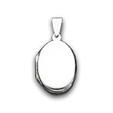Sterling Silver Oval Domed Locket