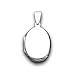 Sterling Silver Oval Domed Locket