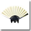 伊勢屋 鉄扇8寸・掛台付 三国志 諸葛孔明 出師の表 白 TS-W/S