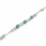 Oval Larimar Bracelet by 