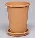 Euro3Plast 2218.45 Rosentopf 28 cm Konis rund mit Untersetzer