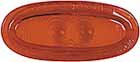 Imperial 80918 Oblong Replacement Lens 4-3/8"x1-5/8" - RED