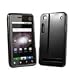 Motorola MILESTONE XT720 XT701 Black Cell Phone Candy Skin Case / Crystal Jelly Executive Protector Skin Cover