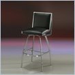Pastel Furniture Belado 26" Swivel Counter Stool in Touch Black
