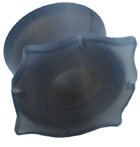 Water Agate Tibet Natural Stone Plug from 9mm to 25mm, in 25mm (Gauge), Sold Individually