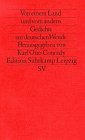 Von einem Land und vom andern - Gedichte zur deutschen Wende 1989/1990. - Karl O. Conrady