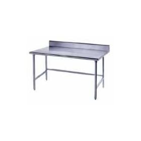 Advance Tabco 14-Gauge Stainless Steel Top - w/ Backsplash & Open Base - Model TKSS-243