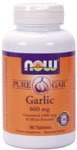 Pure-Gar Garlic by NOW Foods - (600mg - 90 Vegetarian Tablets)