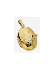 35mm X 20mm 14k Fancy Oval Locket