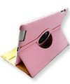 Ctech 360 Degrees Rotating Stand Pink Leather Smart Cover Case for iPad 2 w/ Wake Up/Sleep Feature (retail box packaging)