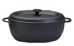 Produkt-Bild: K&uuml;chenprofi Bratentopf  35 cm oval, mit Deckel schwarz